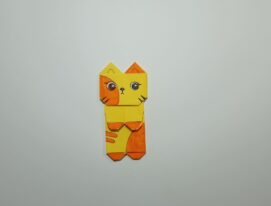 origami-paper-bookmark-with-cat